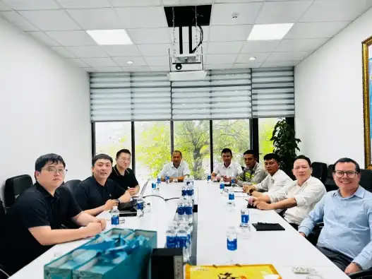 Surveying trip to Vietnam: Precise measurement of slewing bearings